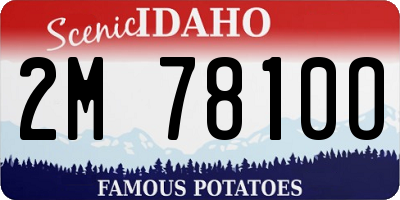 ID license plate 2M7810O