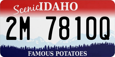 ID license plate 2M7810Q
