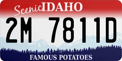 ID license plate 2M7811D