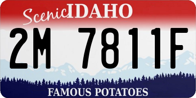 ID license plate 2M7811F