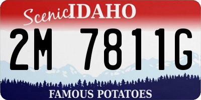 ID license plate 2M7811G