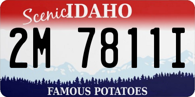 ID license plate 2M7811I