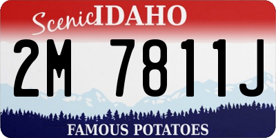 ID license plate 2M7811J