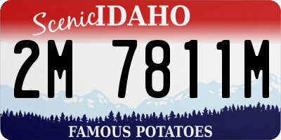 ID license plate 2M7811M