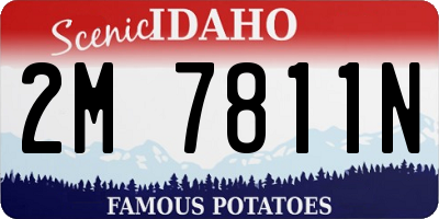 ID license plate 2M7811N
