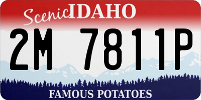 ID license plate 2M7811P