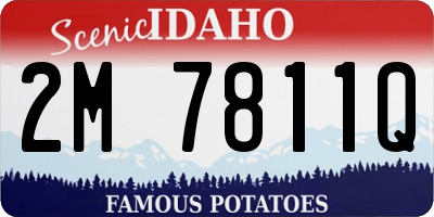ID license plate 2M7811Q
