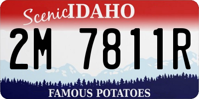 ID license plate 2M7811R