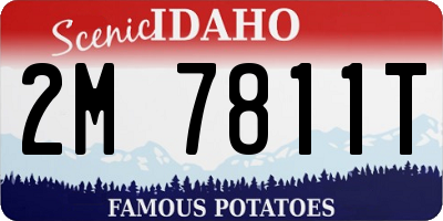 ID license plate 2M7811T