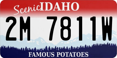 ID license plate 2M7811W