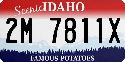 ID license plate 2M7811X