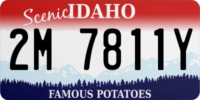 ID license plate 2M7811Y