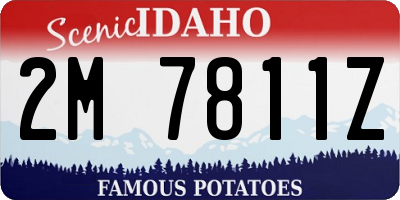 ID license plate 2M7811Z