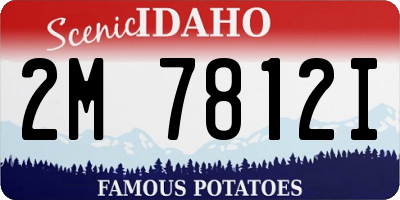 ID license plate 2M7812I