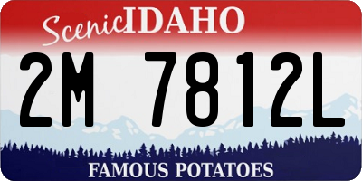 ID license plate 2M7812L