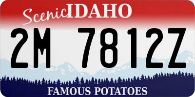 ID license plate 2M7812Z