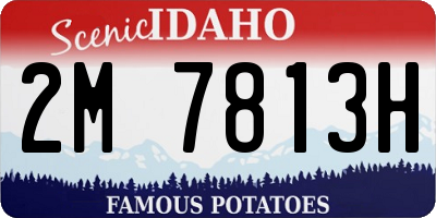 ID license plate 2M7813H
