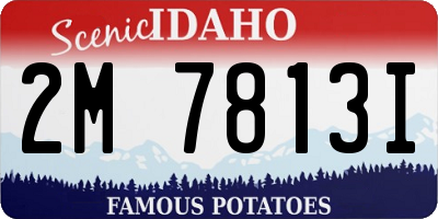 ID license plate 2M7813I