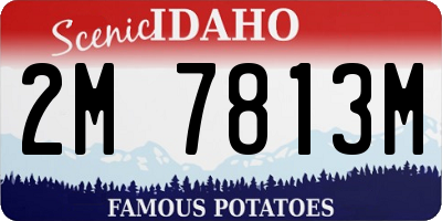 ID license plate 2M7813M