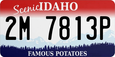ID license plate 2M7813P