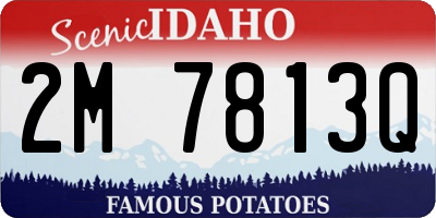ID license plate 2M7813Q