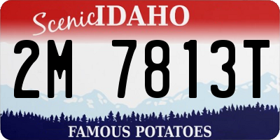ID license plate 2M7813T