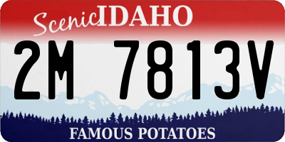 ID license plate 2M7813V