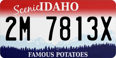 ID license plate 2M7813X