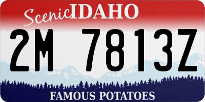 ID license plate 2M7813Z