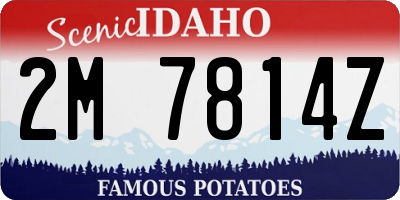 ID license plate 2M7814Z