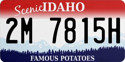 ID license plate 2M7815H