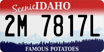 ID license plate 2M7817L