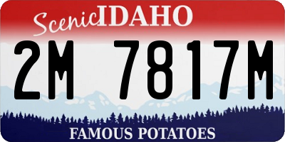 ID license plate 2M7817M