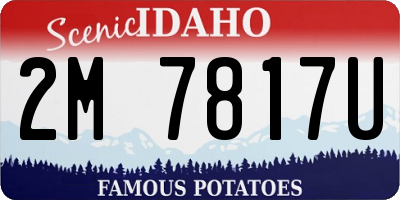 ID license plate 2M7817U