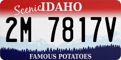 ID license plate 2M7817V