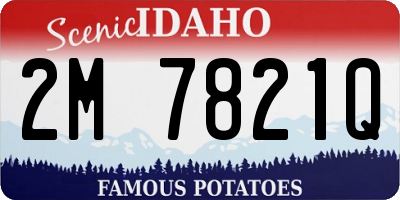 ID license plate 2M7821Q
