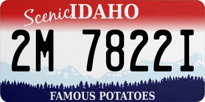 ID license plate 2M7822I