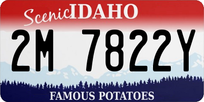 ID license plate 2M7822Y