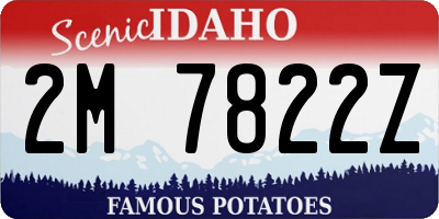 ID license plate 2M7822Z