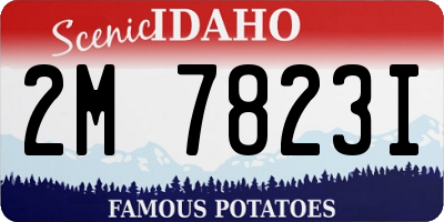 ID license plate 2M7823I