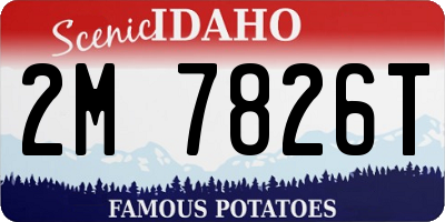 ID license plate 2M7826T