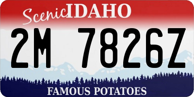 ID license plate 2M7826Z