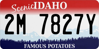 ID license plate 2M7827Y