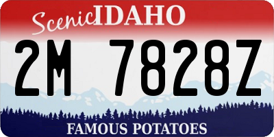 ID license plate 2M7828Z
