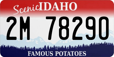 ID license plate 2M7829O