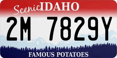 ID license plate 2M7829Y
