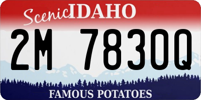 ID license plate 2M7830Q