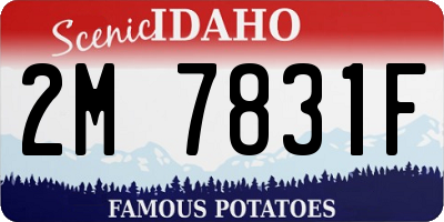 ID license plate 2M7831F