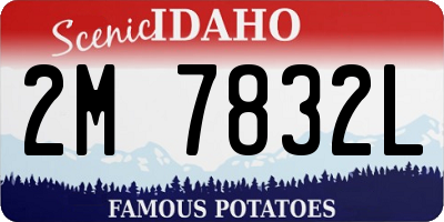 ID license plate 2M7832L