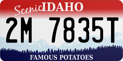 ID license plate 2M7835T